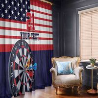 United States Dart Custom Window Curtain Team USA One For All
