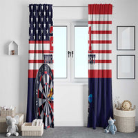 United States Dart Custom Window Curtain Team USA One For All