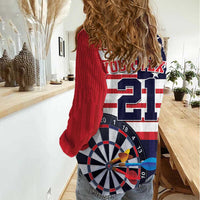 United States Dart Custom Women Casual Shirt Team USA One For All
