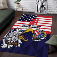 United States Football Custom Area Rug Team USA One For All