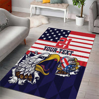 United States Football Custom Area Rug Team USA One For All