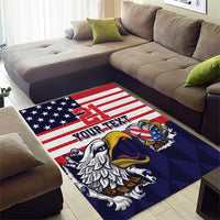 United States Football Custom Area Rug Team USA One For All