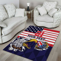 United States Football Custom Area Rug Team USA One For All