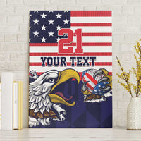United States Football Custom Canvas Wall Art Team USA One For All