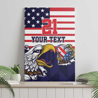 United States Football Custom Canvas Wall Art Team USA One For All