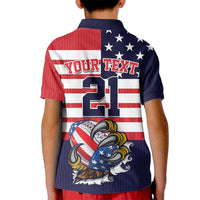 United States Football Custom Kid Polo Shirt Team USA One For All