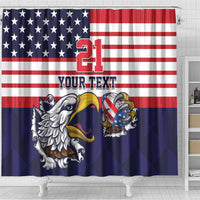 United States Football Custom Shower Curtain Team USA One For All