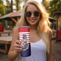 United States Football Custom Skinny Tumbler Team USA One For All