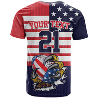 United States Football Custom T Shirt Team USA One For All