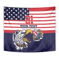 United States Football Custom Tapestry Team USA One For All