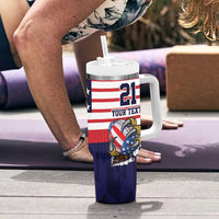 United States Football Custom Tumbler With Handle Team USA One For All