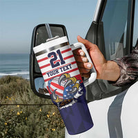 United States Football Custom Tumbler With Handle Team USA One For All
