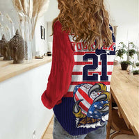 United States Football Custom Women Casual Shirt Team USA One For All