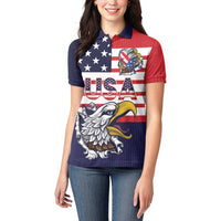 United States Football Custom Women Polo Shirt Team USA One For All