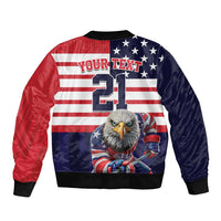 United States Ice Hockey Custom Bomber Jacket Team USA One For All