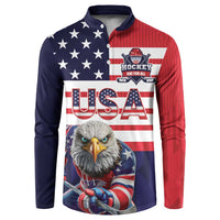 United States Ice Hockey Custom Button Sweatshirt Team USA One For All