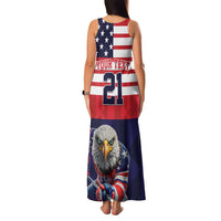 United States Ice Hockey Custom Family Matching Tank Maxi Dress and Hawaiian Shirt Team USA One For All
