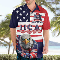 United States Ice Hockey Custom Hawaiian Shirt Team USA One For All