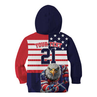 United States Ice Hockey Custom Kid Hoodie Team USA One For All