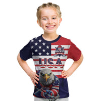 United States Ice Hockey Custom Kid T Shirt Team USA One For All