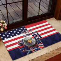 United States Ice Hockey Custom Rubber Doormat Team USA One For All