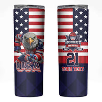 United States Ice Hockey Custom Skinny Tumbler Team USA One For All