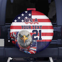 United States Ice Hockey Custom Spare Tire Cover Team USA One For All