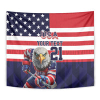 United States Ice Hockey Custom Tapestry Team USA One For All