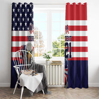 United States Ice Hockey Custom Window Curtain Team USA One For All