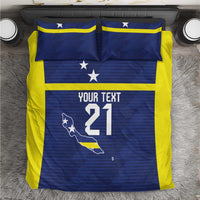 Personalized Curacao Sailboat Bedding Set Tropical Beach Sunset