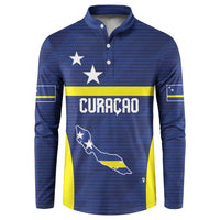 Personalized Curacao Sailboat Button Sweatshirt Tropical Beach Sunset