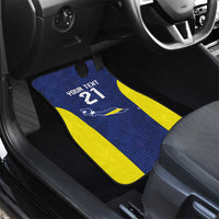 Personalized Curacao Sailboat Car Mats Tropical Beach Sunset