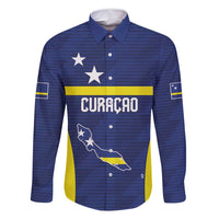 Personalized Curacao Sailboat Family Matching Long Sleeve Bodycon Dress and Hawaiian Shirt Tropical Beach Sunset