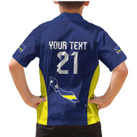 Personalized Curacao Sailboat Family Matching Mermaid Dress and Hawaiian Shirt Tropical Beach Sunset