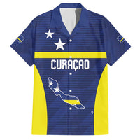 Personalized Curacao Sailboat Family Matching Off Shoulder Short Dress and Hawaiian Shirt Tropical Beach Sunset