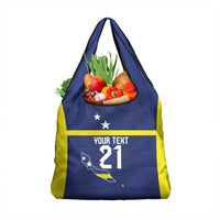 Personalized Curacao Sailboat Grocery Bag Tropical Beach Sunset