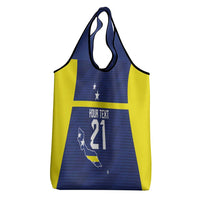 Personalized Curacao Sailboat Grocery Bag Tropical Beach Sunset