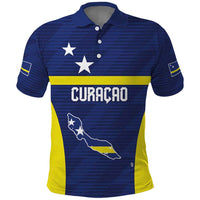 Personalized Curacao Sailboat Polo Shirt Tropical Beach Sunset