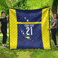 Personalized Curacao Sailboat Quilt Tropical Beach Sunset