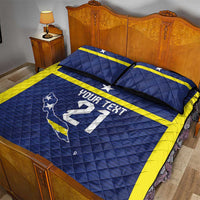 Personalized Curacao Sailboat Quilt Bed Set Tropical Beach Sunset