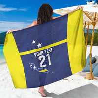 Personalized Curacao Sailboat Sarong Tropical Beach Sunset