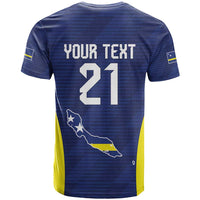 Personalized Curacao Sailboat T Shirt Tropical Beach Sunset