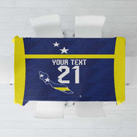 Personalized Curacao Sailboat Tablecloth Tropical Beach Sunset