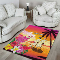 Curacao Football Custom Area Rug Come On La Familia Azul