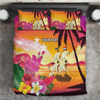 Curacao Football Custom Bedding Set Come On La Familia Azul