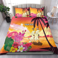 Curacao Football Custom Bedding Set Come On La Familia Azul