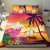 Curacao Football Custom Bedding Set Come On La Familia Azul