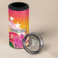 Curacao Football Custom 4 in 1 Can Cooler Tumbler Come On La Familia Azul