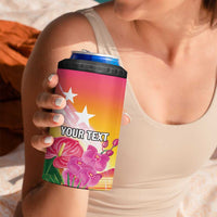 Curacao Football Custom 4 in 1 Can Cooler Tumbler Come On La Familia Azul