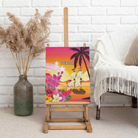 Curacao Football Custom Canvas Wall Art Come On La Familia Azul